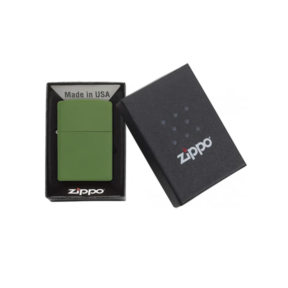 فندک زیپو مدل Moss Green Matte کد 228 — تصویر ۵