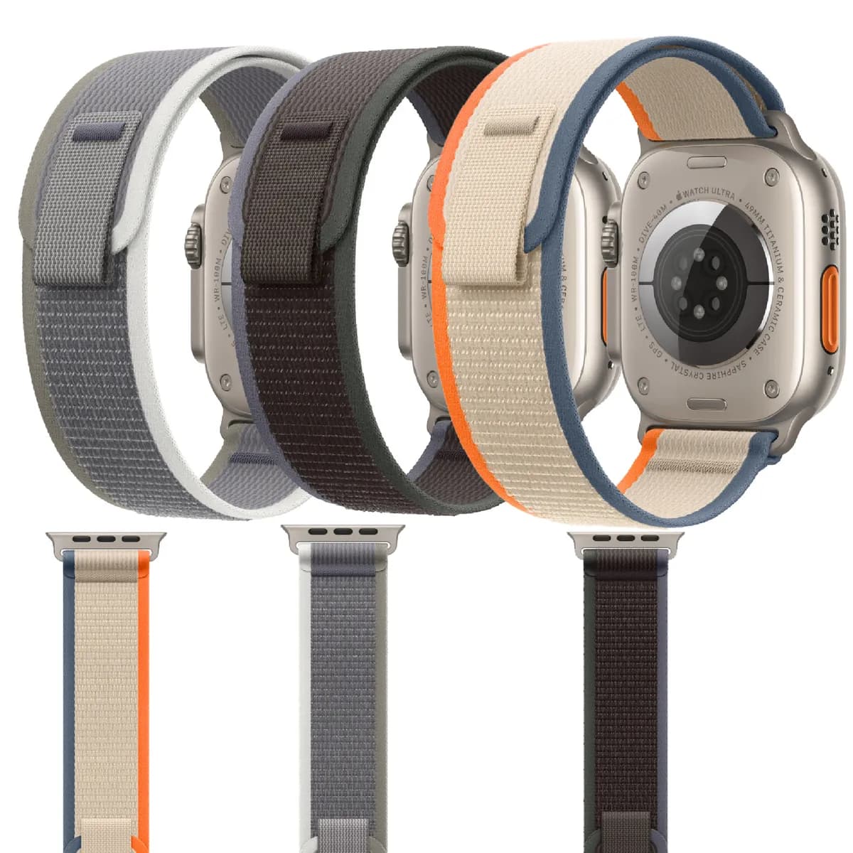 ساعت هوشمند اپل واچ مدل الترا 2 بند لوپ تریل 49 میلی متری تیتانیومی | apple watch ultra2 Trail loop band titanium case 49mm — تصویر ۲