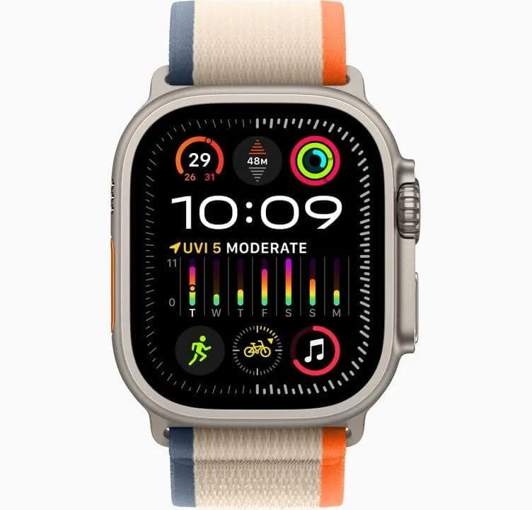 ساعت هوشمند اپل واچ مدل الترا 2 بند لوپ تریل 49 میلی متری تیتانیومی | apple watch ultra2 Trail loop band titanium case 49mm — تصویر ۶