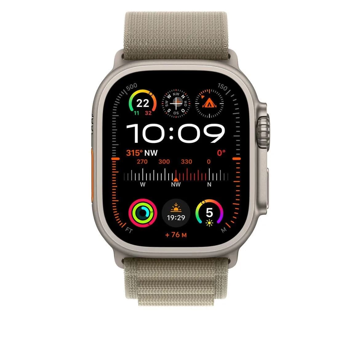 ساعت هوشمند اپل واچ مدل الترا 2 apple watch ultra2 alpine band 49mm titanium (olive) — تصویر ۵