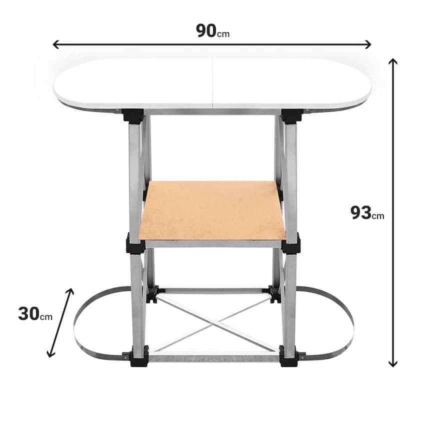 میز کانتر نمایشگاهی کوچک ( یکنفره ) مدل تاجدار سایز 90×90 — تصویر ۴