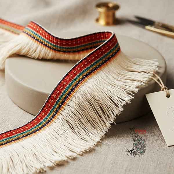 نوار کنفی عرض 10 سانتیمتر حاشیه رنگی