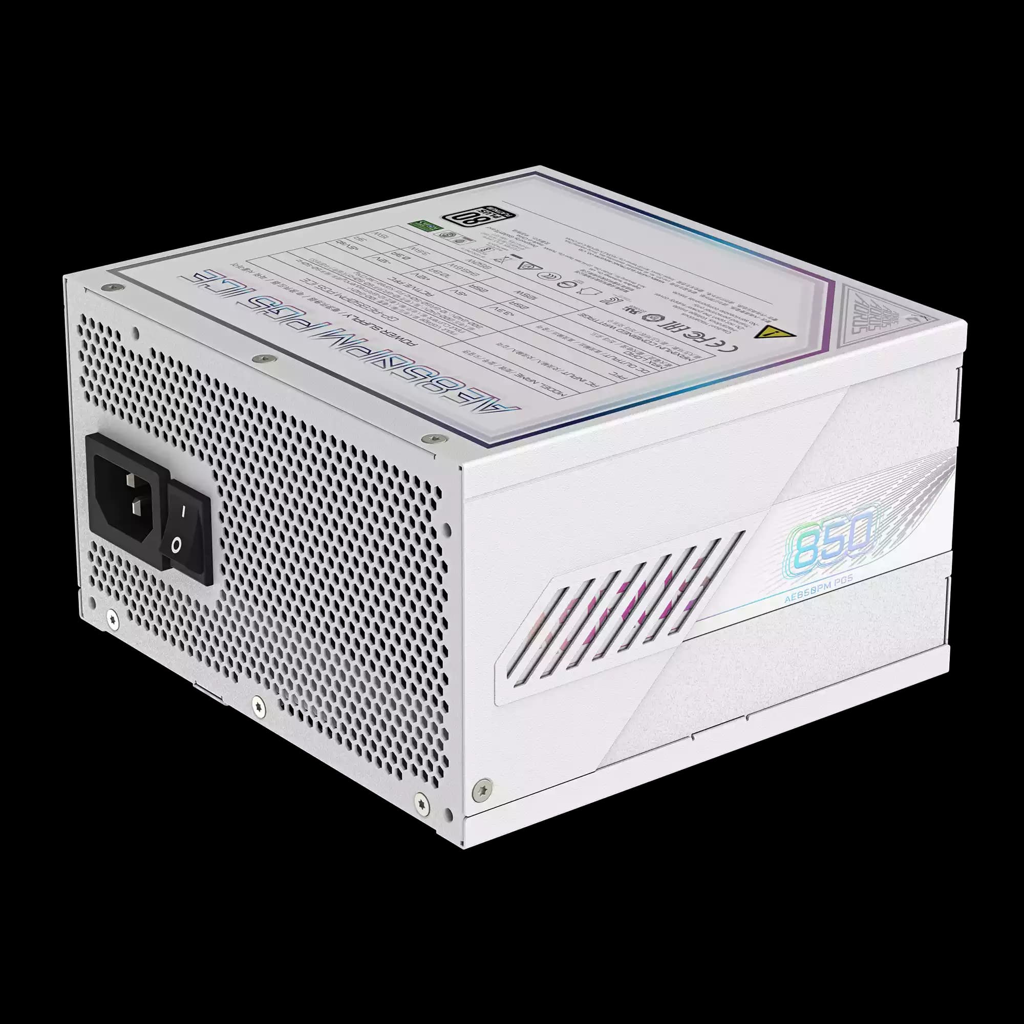 پاور ماژولار گیگابایت مدل AORUS ELITE P850W 850W PCIe 5.1 ICE (Rev. 2.0) — تصویر ۳