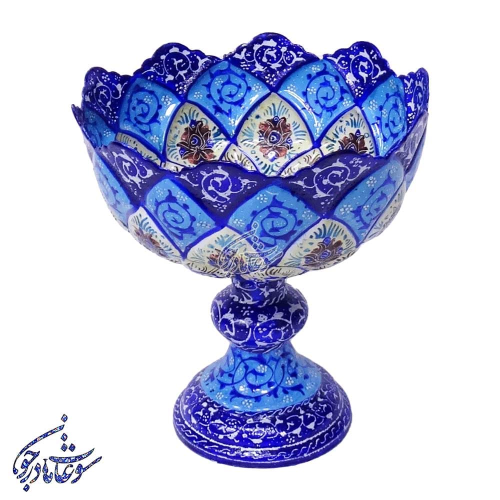 آجیل خوری میناکاری پایه دار