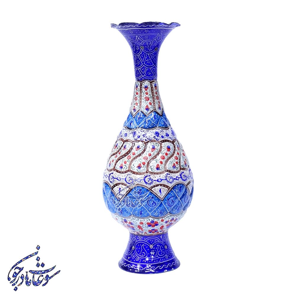 گلدان صراحی میناکاری — تصویر ۶