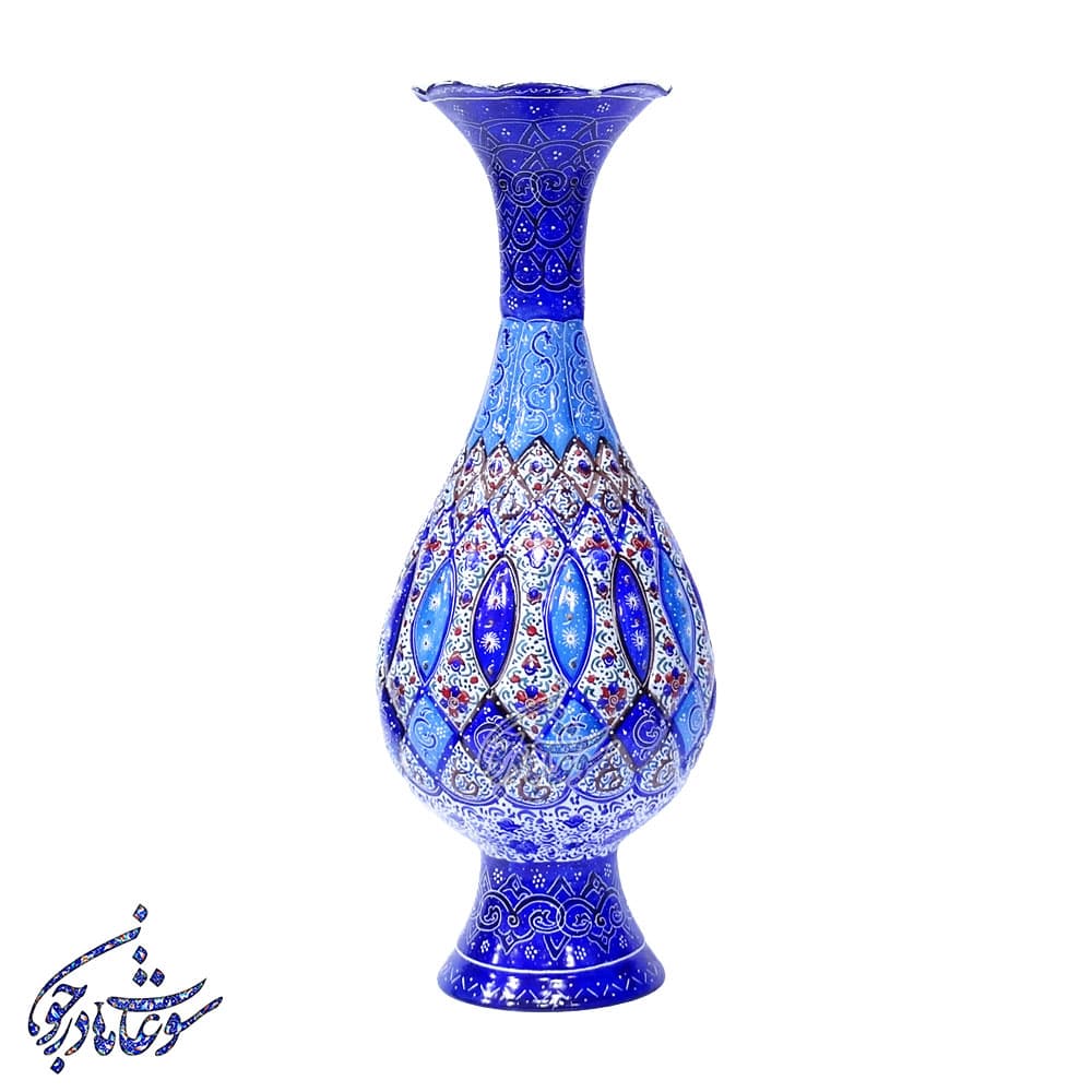 گلدان صراحی میناکاری — تصویر ۲