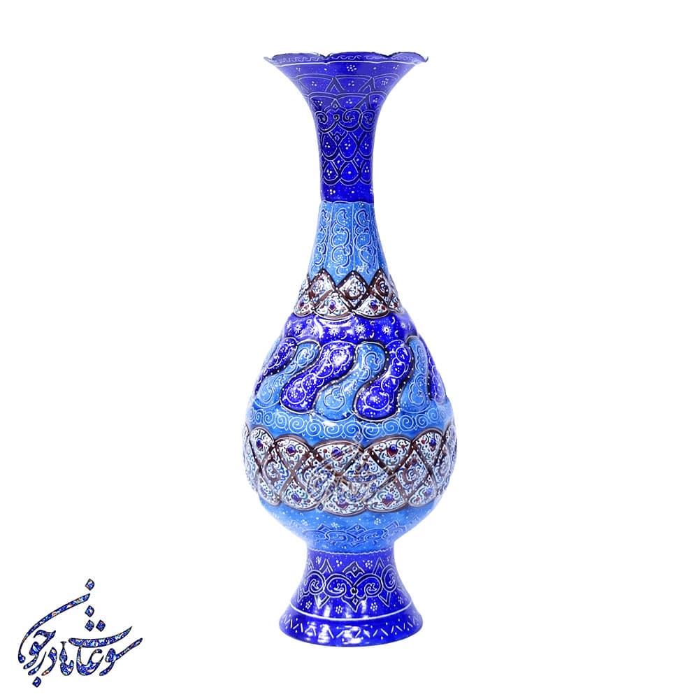 گلدان صراحی میناکاری — تصویر ۹