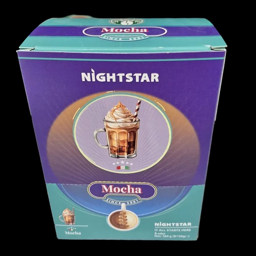 قهوه فوری موکا نایت استار (Nightstar ) 20 گرمی بسته 8 عددی