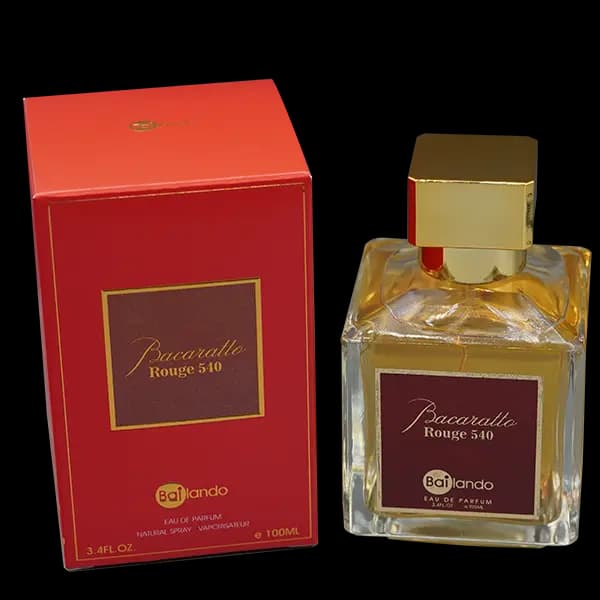 ادوپرفیوم بایلندو 540 BACARATTO ROUGE باکارات رژ حجم 100 میلی لیتر — تصویر ۳