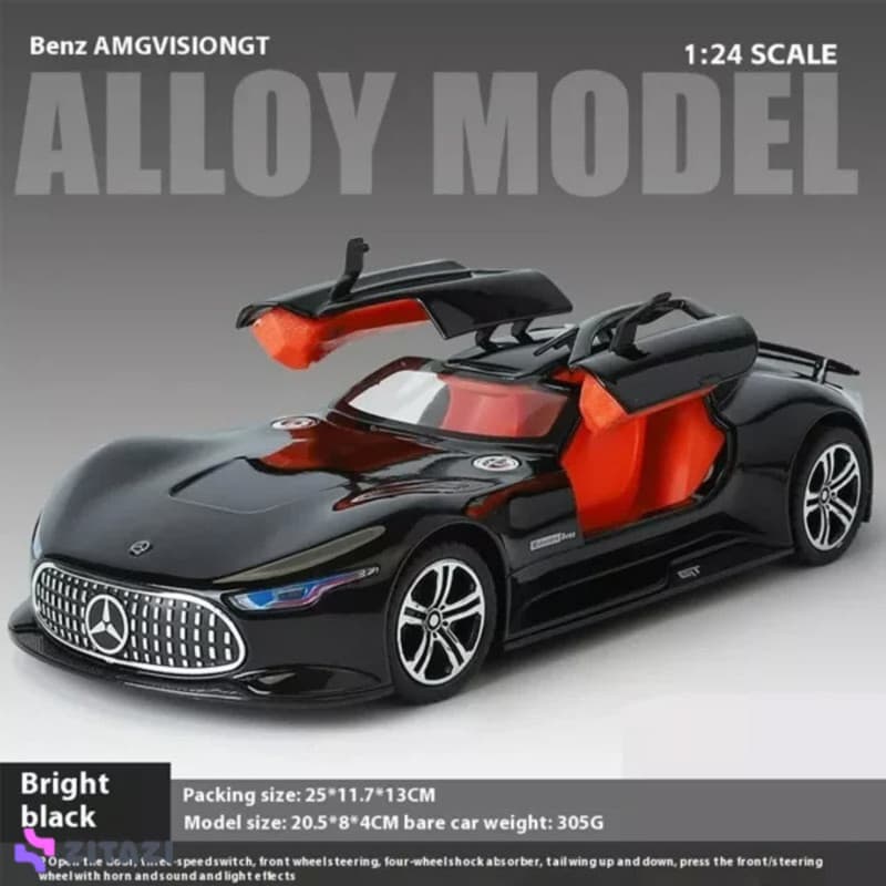 ماکت ماشین ناب سل مدل مرسدس بنز ای ام جی ویژن جی تی فلزی چراغدار درب خفاشی کد Mercedes Benz AMG Vision GT — تصویر ۷