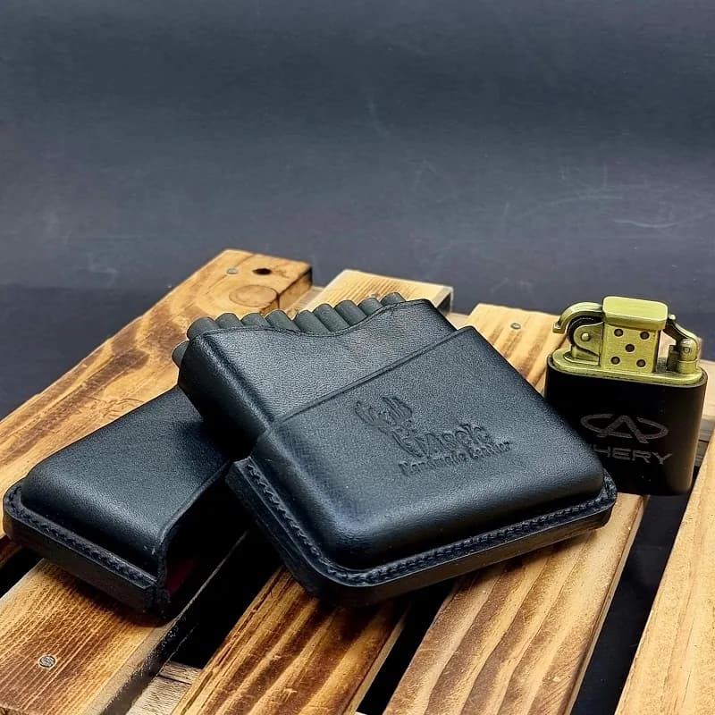کیف سیگار چرم طبیعی دست دوز 02