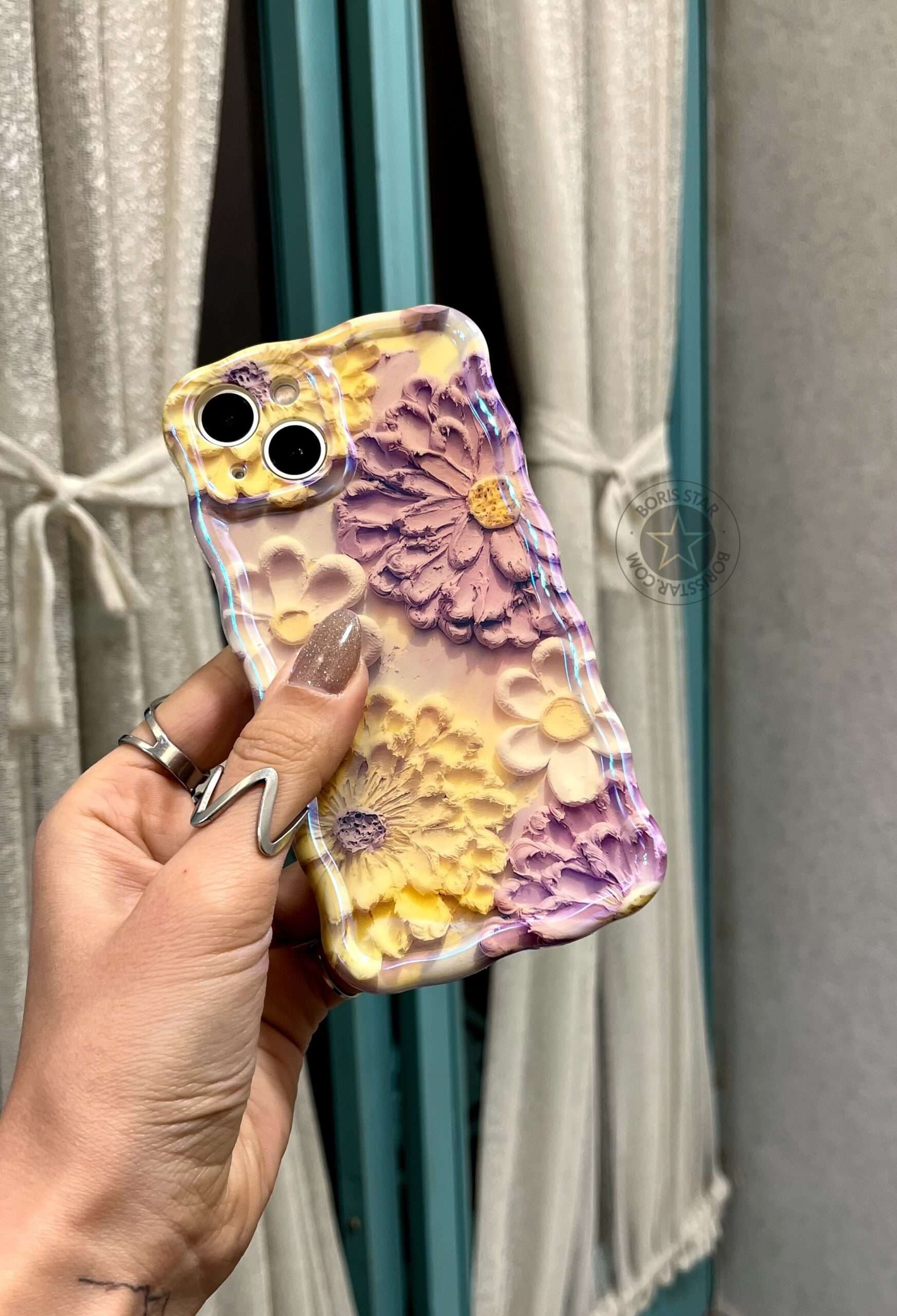 قاب گل رنگین کمانی Case Rainbow flower