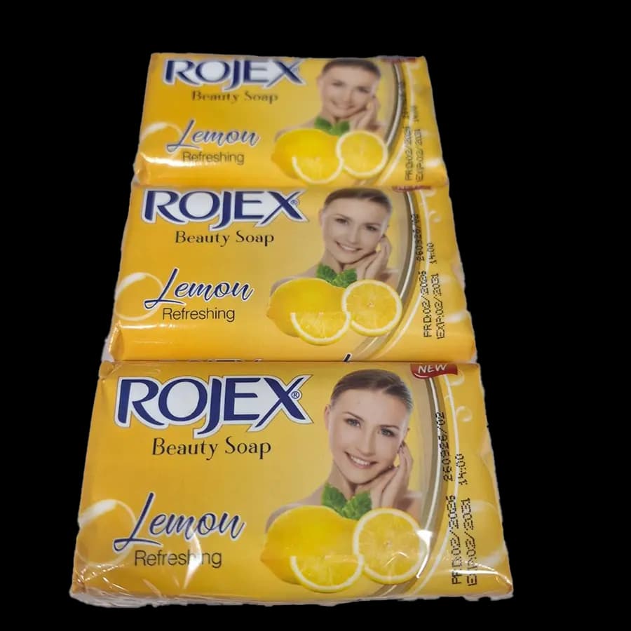 صابون روژکس (ROJEX) 125 گرمی با رایحه لیمو ترکیه ای بسته 6 تایی — تصویر ۲