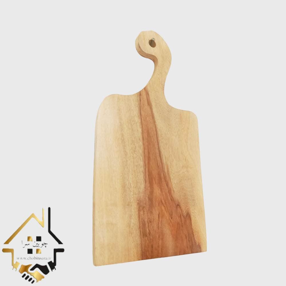 تخته گوشت و تخته سرو چوبی مدل دسته خمیده