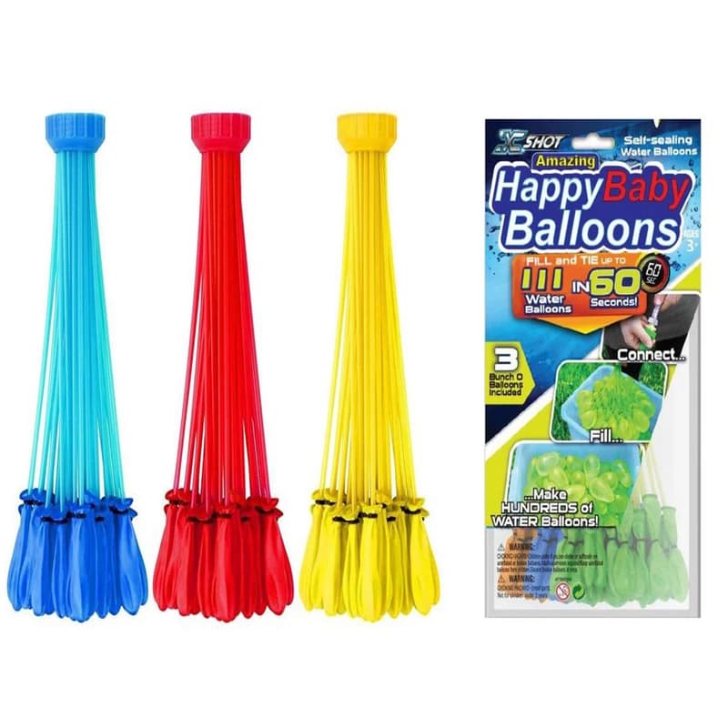 بادکنک پرتابی آب بازی 111 تایی happy baby balloons