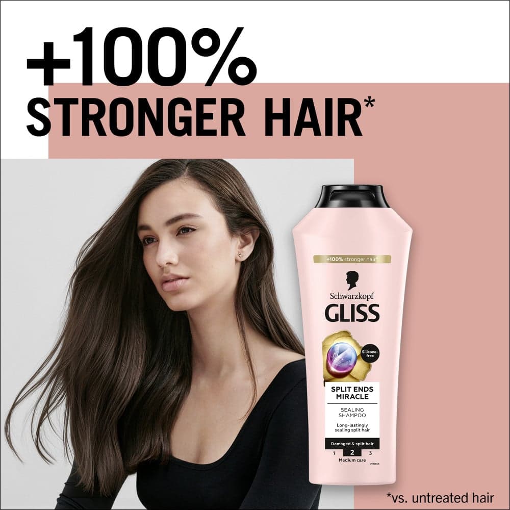 شامپو گلیس مدل SPLIT HAIR MIRACLE ضد موخوره حجم 500 میل — تصویر ۶