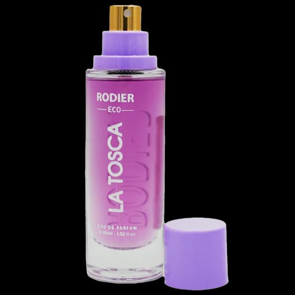 عطر جیبی زنانه رودیر اکو مدل لاتوسکا LA TOSCA حجم 30 میلی لیتر برگرفته از رایحه عطر کازاموراتی زرجف لا توسکا — تصویر ۳