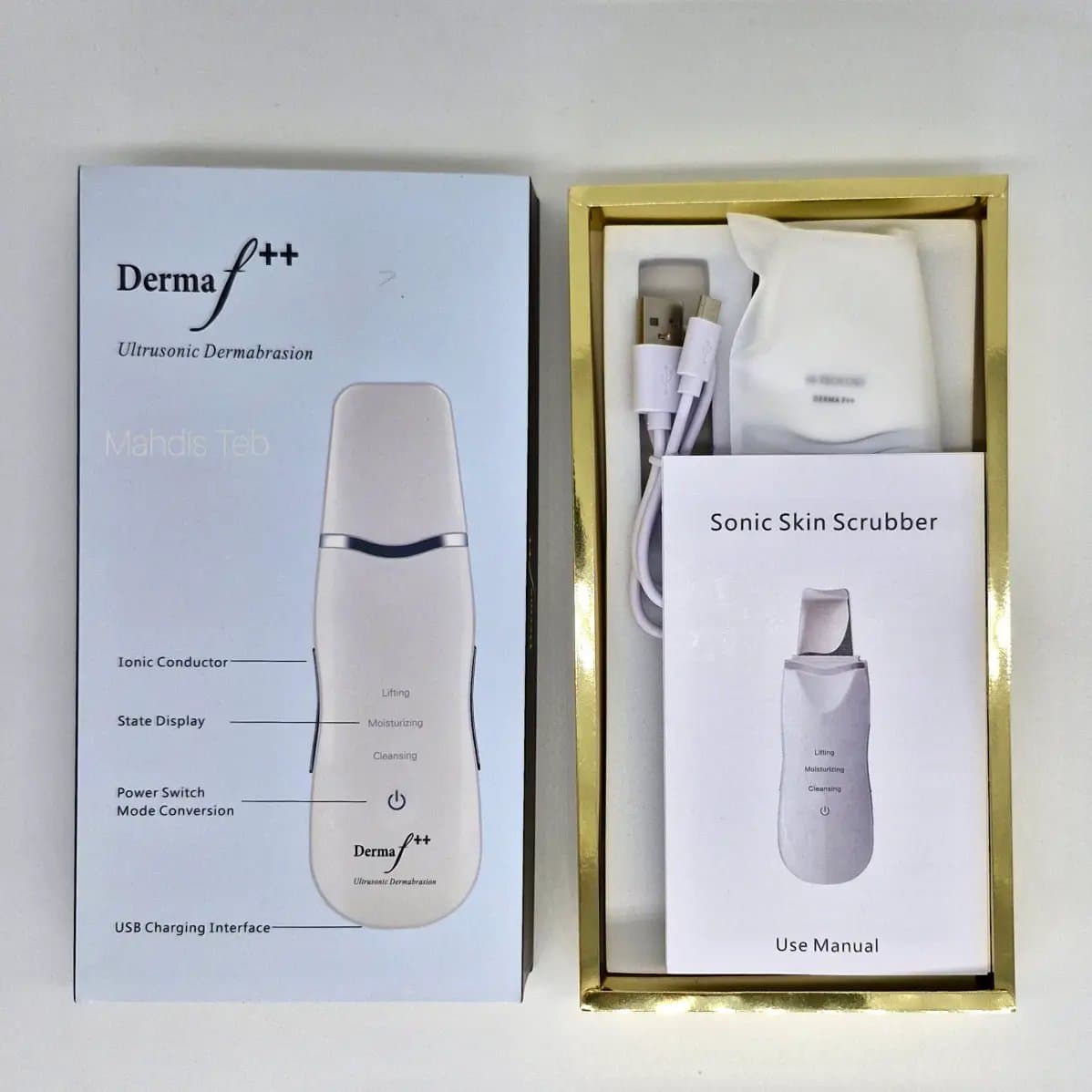 دستگاه اتو صورت درمااف دبل پلاس تیغه گلد ++Derma f — تصویر ۲