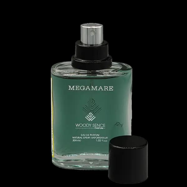 عطر جیبی وودی سنس مدل مگاماره MEGAMARE حجم 30 میلی لیتر — تصویر ۲