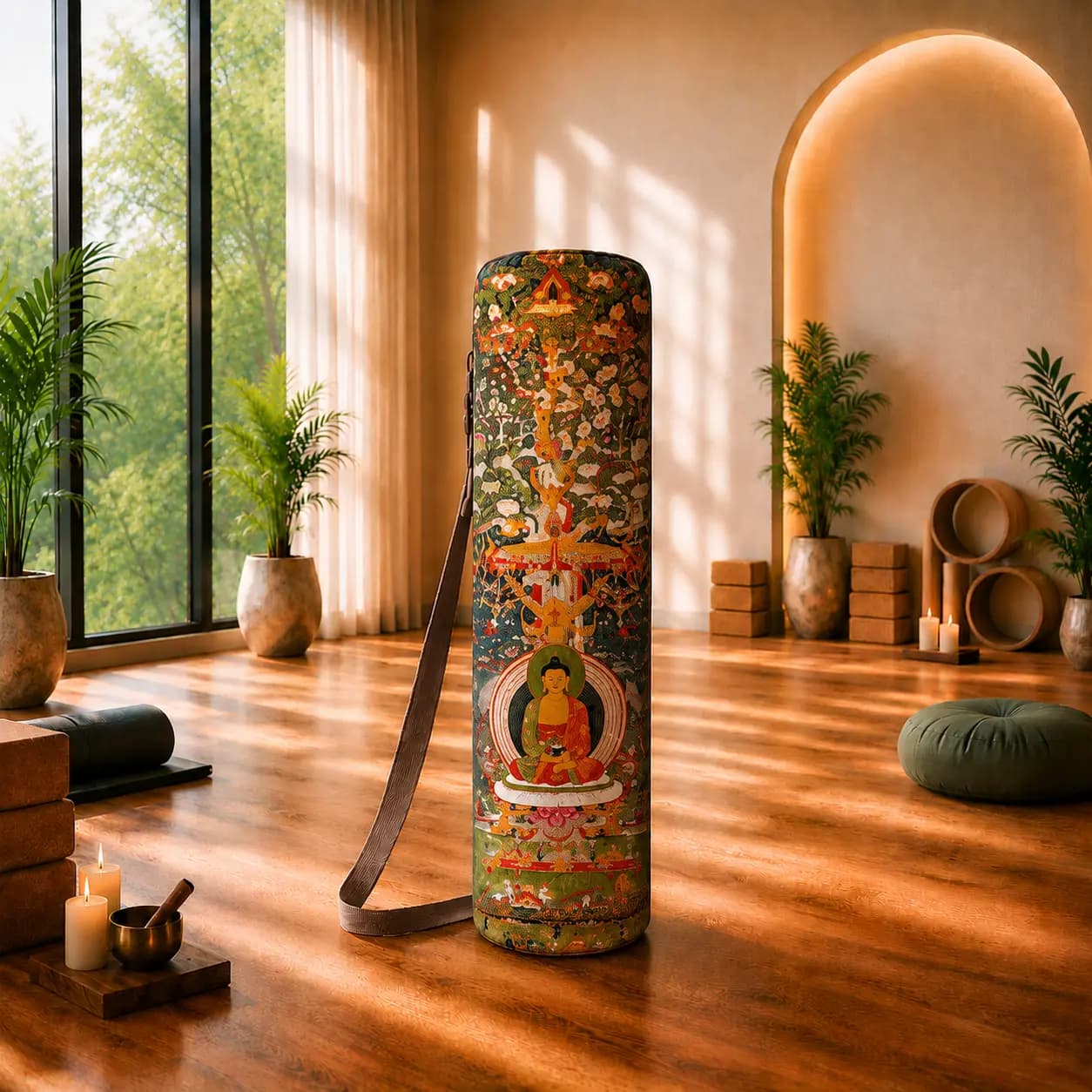کیف مت یوگا مخمل طرح بیداری کد 1235