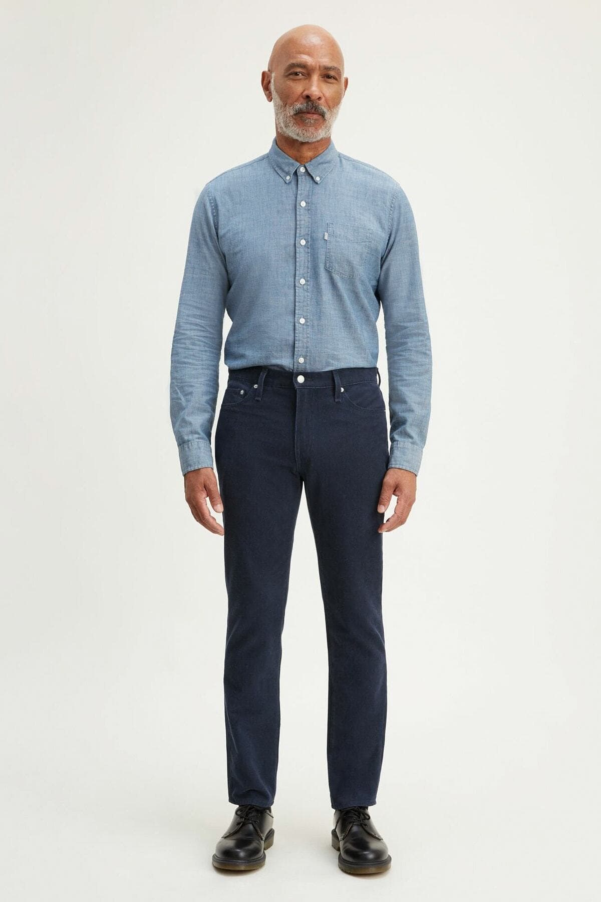 شلوار جین لیوایز مردانه آبی سرمه ای راسته Slim Fit/اسلیم فیت فاق نرمال Slim/اسلیم فیت Daily/روزانه | Levi’s 04511-3853 — تصویر ۲