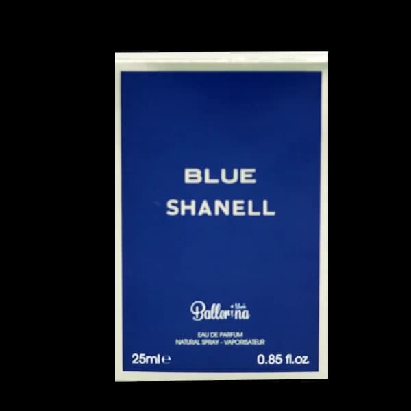 عطر جیبی مردانه بالرینا مدل بلو شنل Blue Shanell حجم 25 میلی لیتر — تصویر ۲
