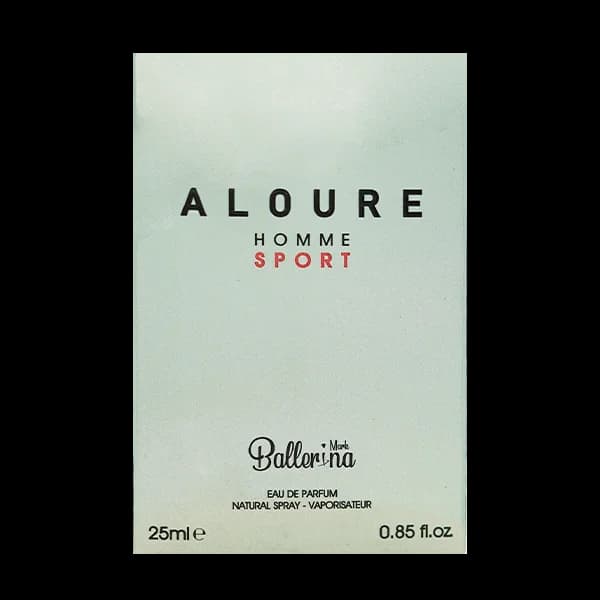 عطر جیبی مردانه بالرینا مدل الور هوم اسپورت Aloure حجم 25 میلی لیتر — تصویر ۵