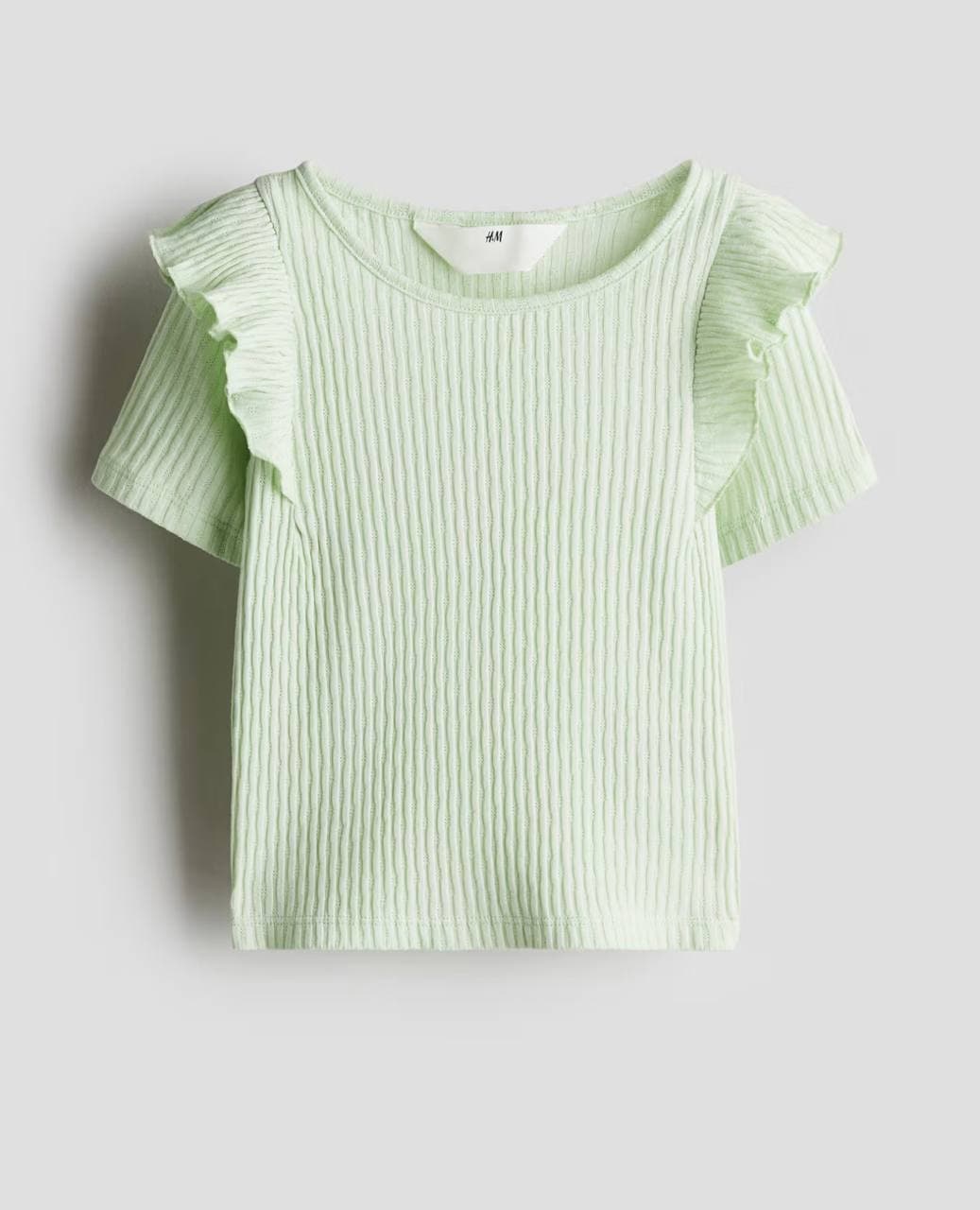 تیشرت کبریتی رنگ کاهویی H&M