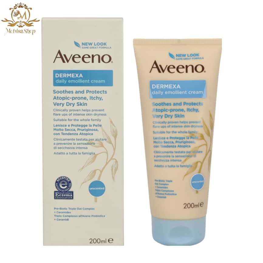 کرم ضد اگزما و ترمیم کننده دست و بدن Aveeno مدل Dermexa حجم 200 میلی لیتر