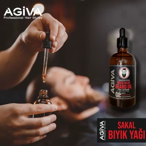 روغن ریش و مو آگیوا حجم 100 میل مغذی و آبرسان ضدوز اگیوا — تصویر ۳