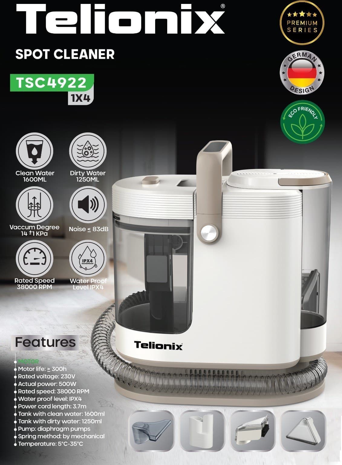 قالیشوی و مبل شوی تلونیکس مدلTSC4922