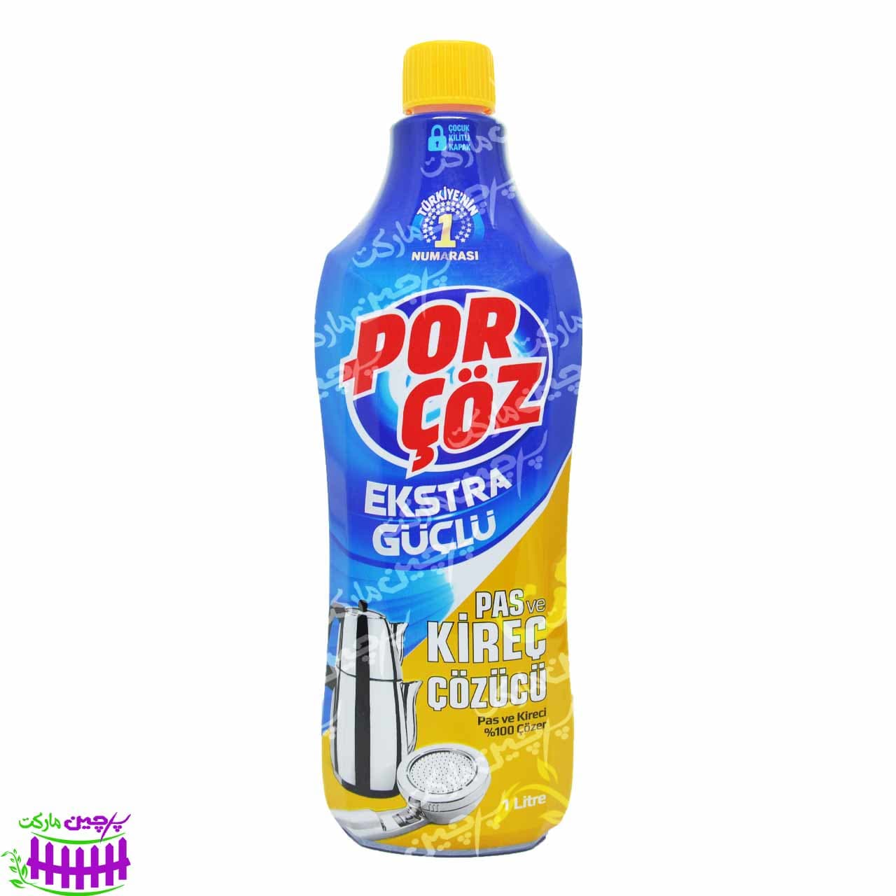 مایع رسوب زدا با سرکه شیرآلات و کتری 500 میل پورچوز – porcoz