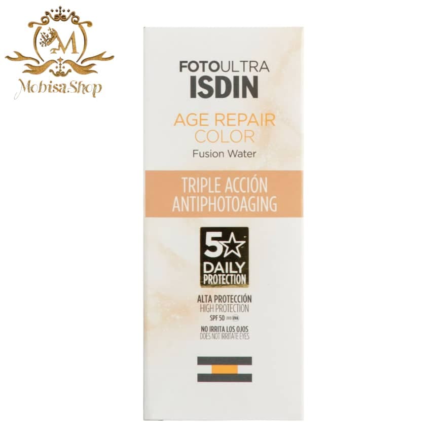 ضدآفتاب بدون رنگ ایزدین ISDIN مدل Age Repair Fusion Water (SPF 50)