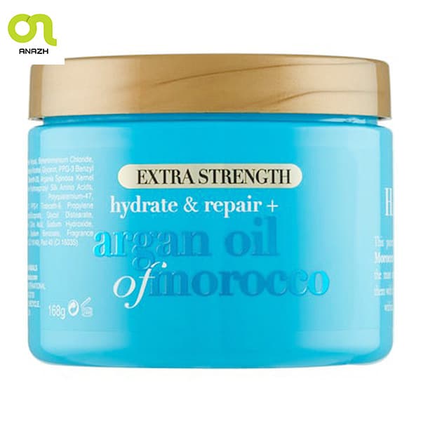 ماسک مو روغن آرگان مراکشی او جی ایکس داخل حمام مدل Argan Oil of Morocco بدون سولفات، مرطوب کننده عمیق و نرم کننده وزن 168 گرم-اناژ