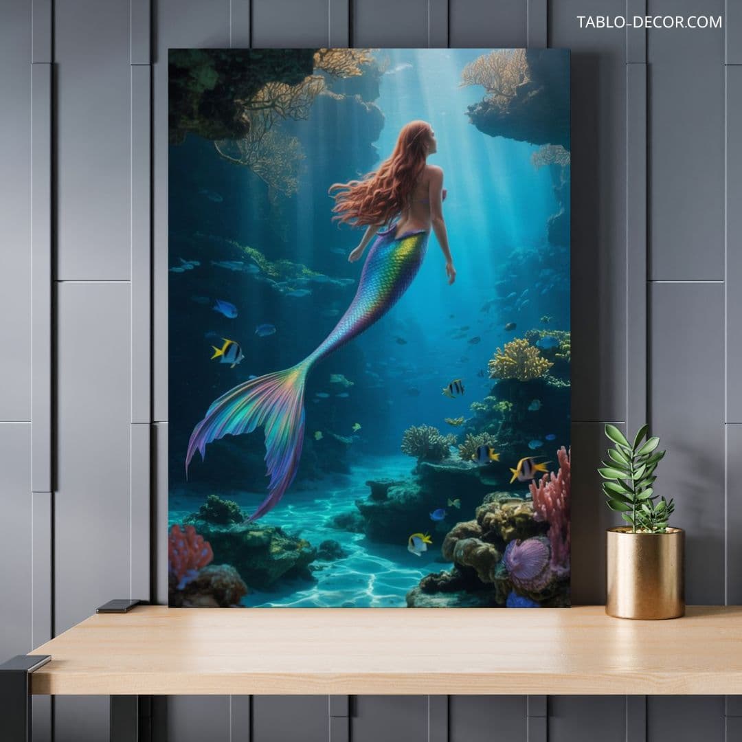 تابلو پری دریایی mermaid — تصویر ۲