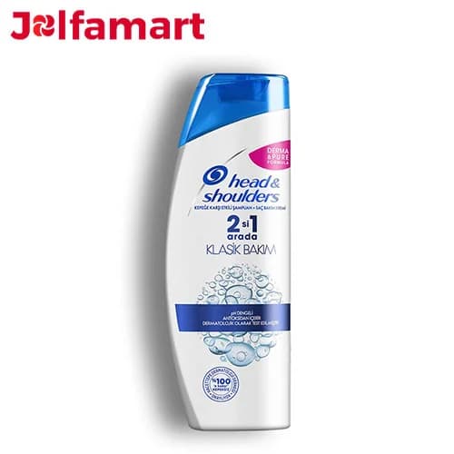 شامپو دو در یک ضد شوره کلاسیک هد اند شولدرز Head & Shoulders Klasik Bakim Kepege Karsi Etkili Sampuan — تصویر ۲
