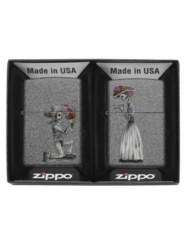 فندک زیپو ست جفتی Zippo 28987 (DAY OF DEAD SKULLS SET) — تصویر ۳