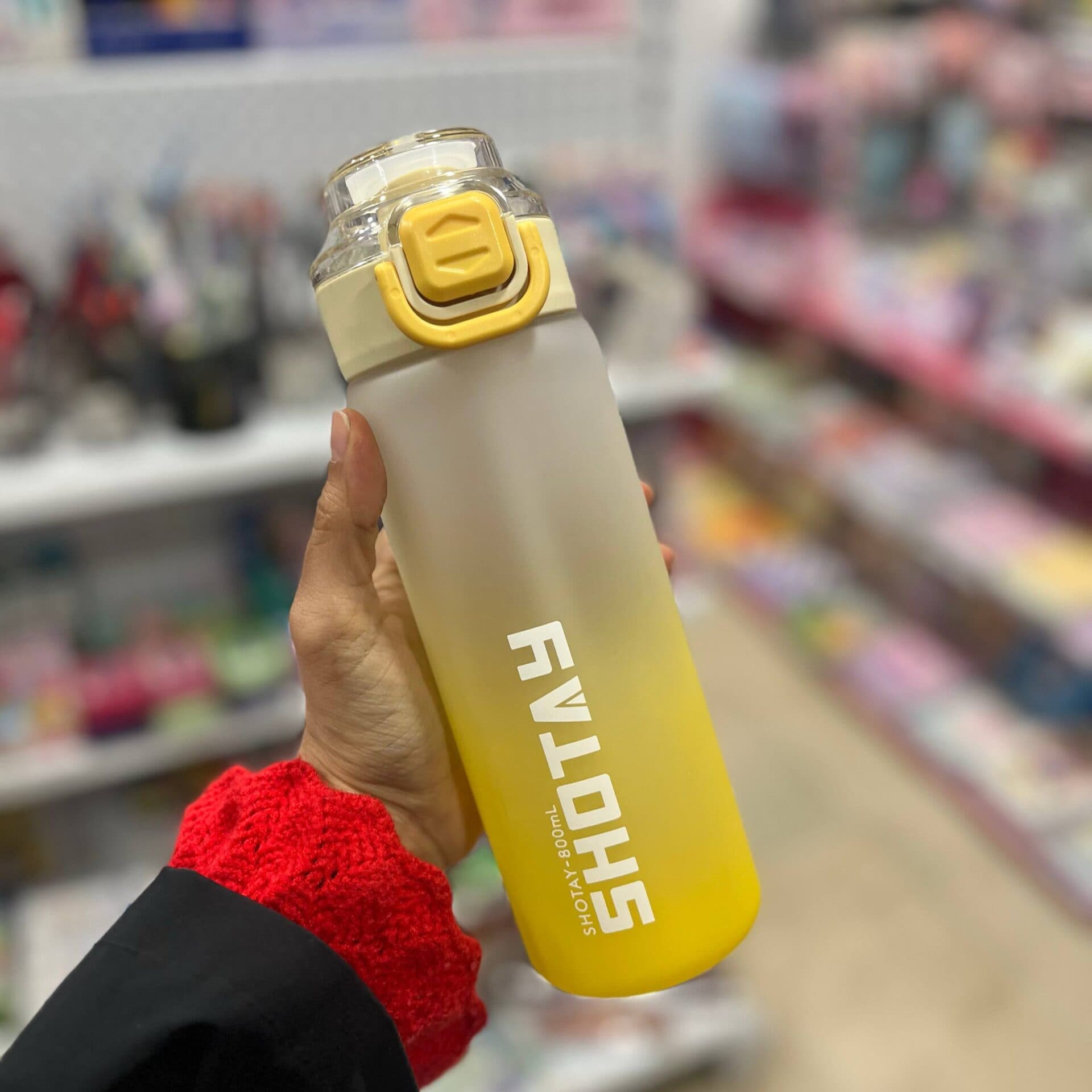 قمقمه دوحالته SHOTAY بزرگ زرد