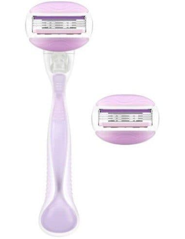 دسته تیغ اصلاح ونوس کامفورت گلاید بریز 3لبه+2تیغ یدک ژیلت Gillette Venus Comfort Glide Breeze Shaving Blade — تصویر ۲