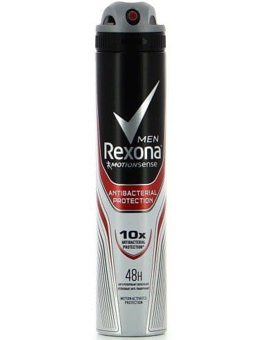 اسپری بدن ضد تعریق مردانه آنتی باکتریال پروتکشن رکسونا 48 ساعته Rexona Men Antibacterial Protection Body Spray