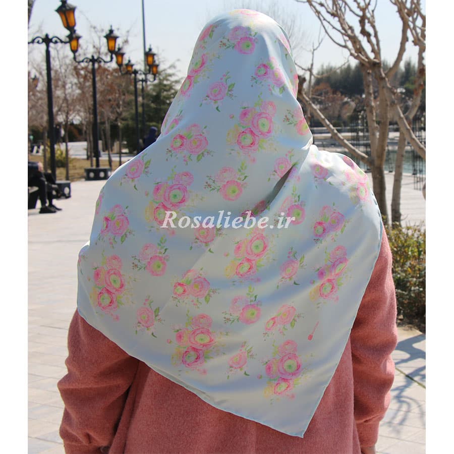روسری ابریشم رزی