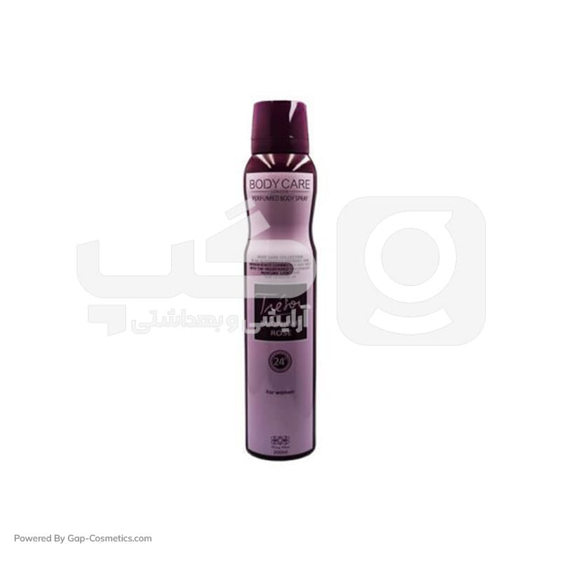 اسپری زنانه ميدنايت رز MIDNIGHT ROZ بادی کر BODY CARE حجم 200 میلی لیتر