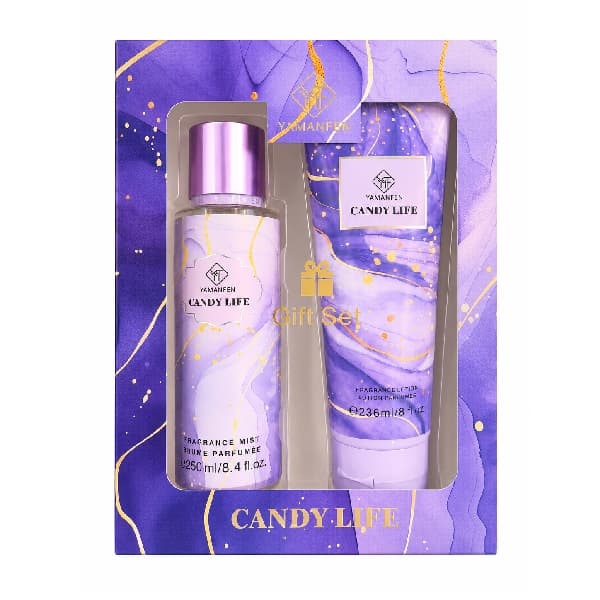 ست هدیه بادی اسپلش و لوسیون بدن یامانفن مدل Candy Life — تصویر ۲