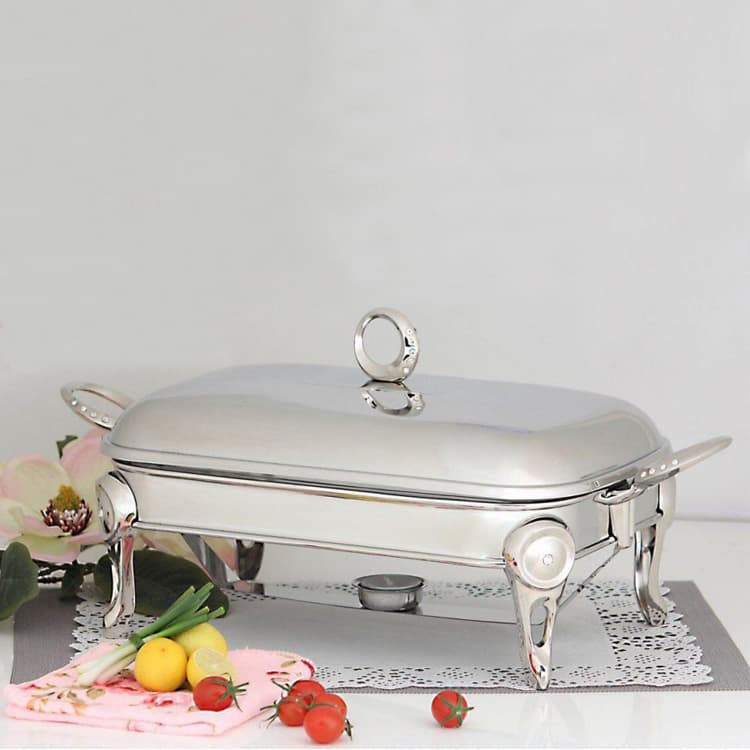 سوفله خوری مستطیل سایز کوچک 1/5 لیتر استیل