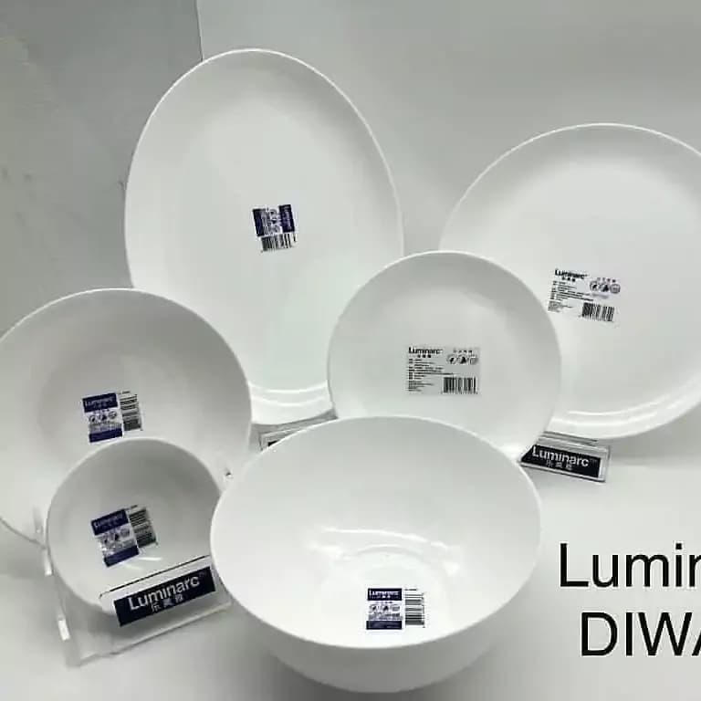 سرویس غذاخوری 26 پارچه لومینارک مدل دیوالیDiwali اصل فرانسه آرکوپال رنگ سفید(ارسال فقط برای تهران) — تصویر ۴