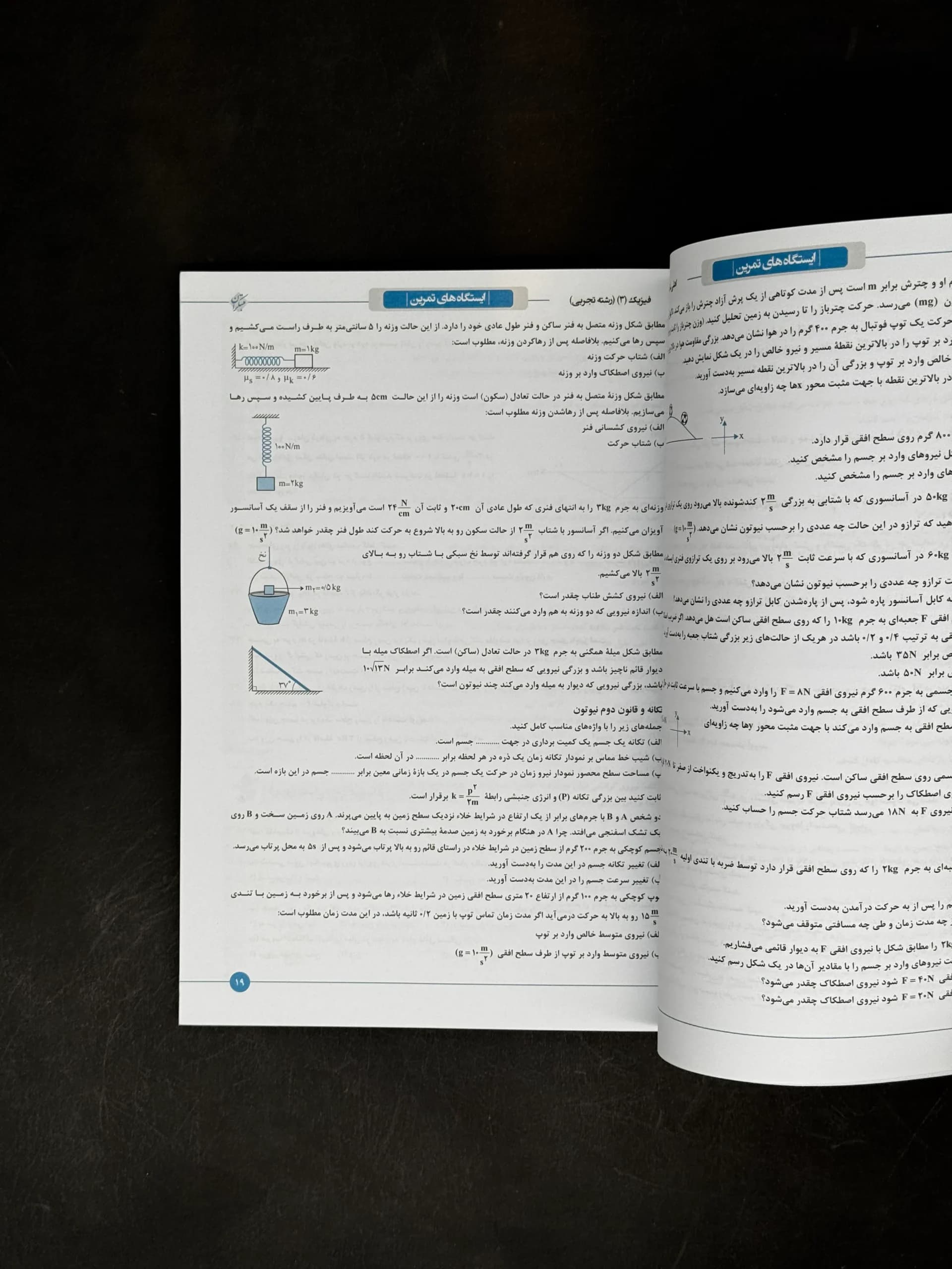 کتاب غول امتحان فیزیک دوازدهم رشته تجربی مبتکران (دست دوم) — تصویر ۲