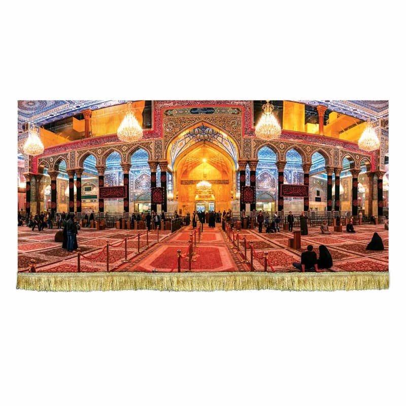 پرچم مخمل صحن حرم امام حسین (ع)سایز۴۵در۱۰۰(قبل ازسفارش موجودی بگیرید)
