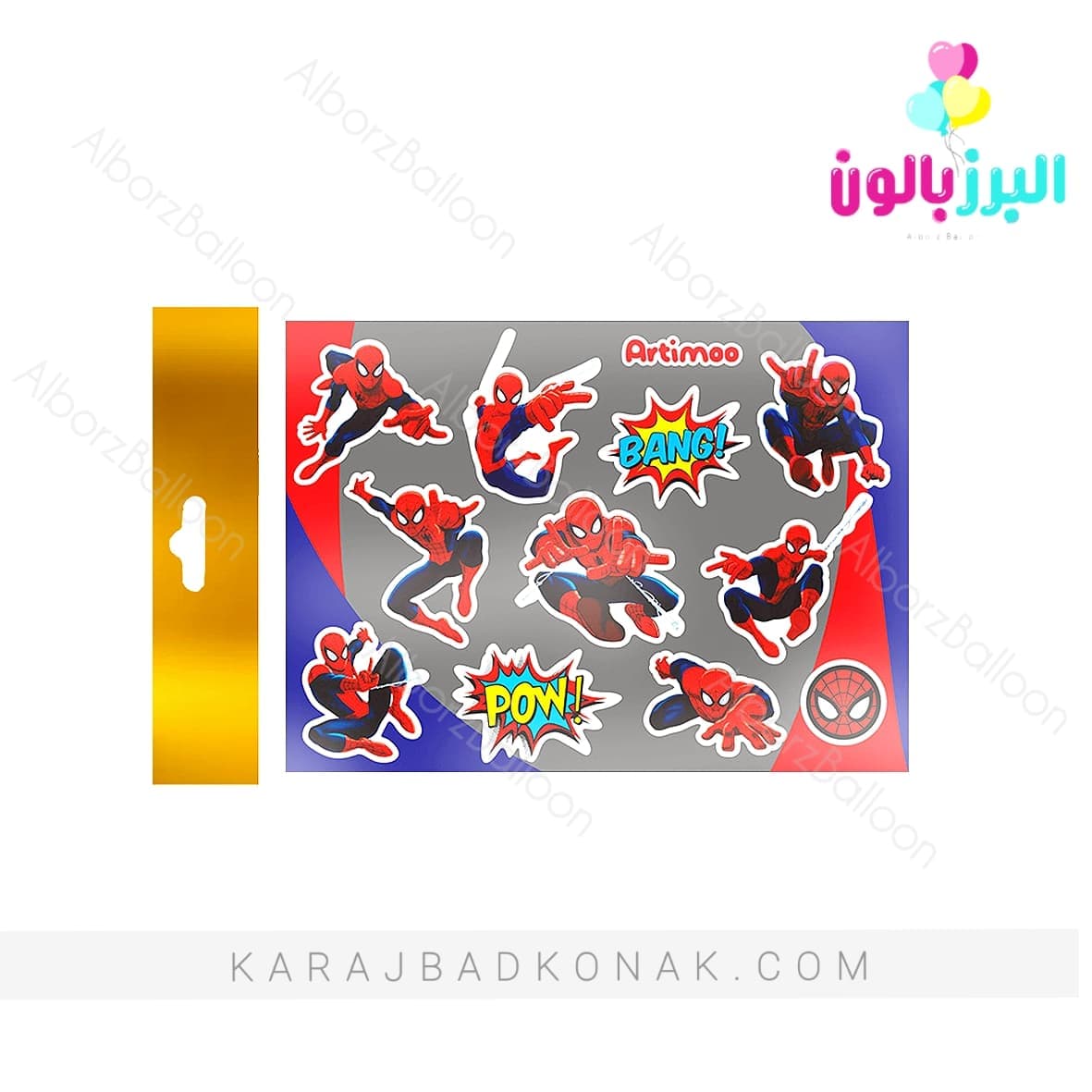 استیکر برچسبی مرد عنکبوتی