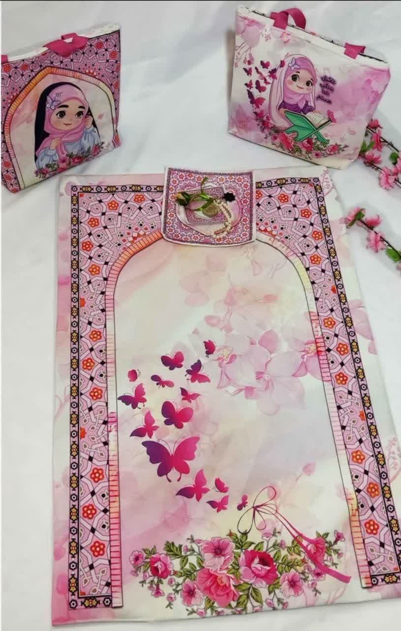 ست جانماز و سجاده مخمل(قبل از سفارش در گفتگو موجودی بگیرید) — تصویر ۷