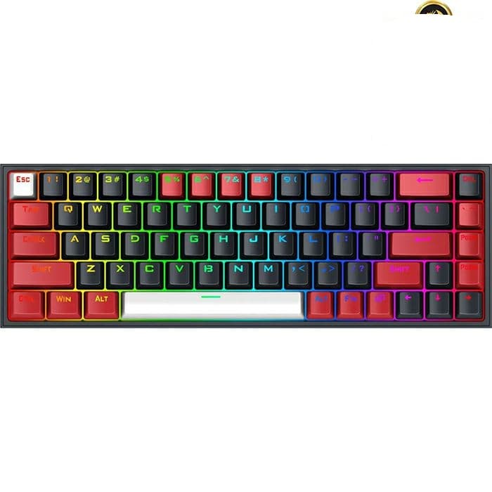 کیبورد گیمینگ ردراگون مدل CASTOR K631 RGB RED SWITCH — تصویر ۴